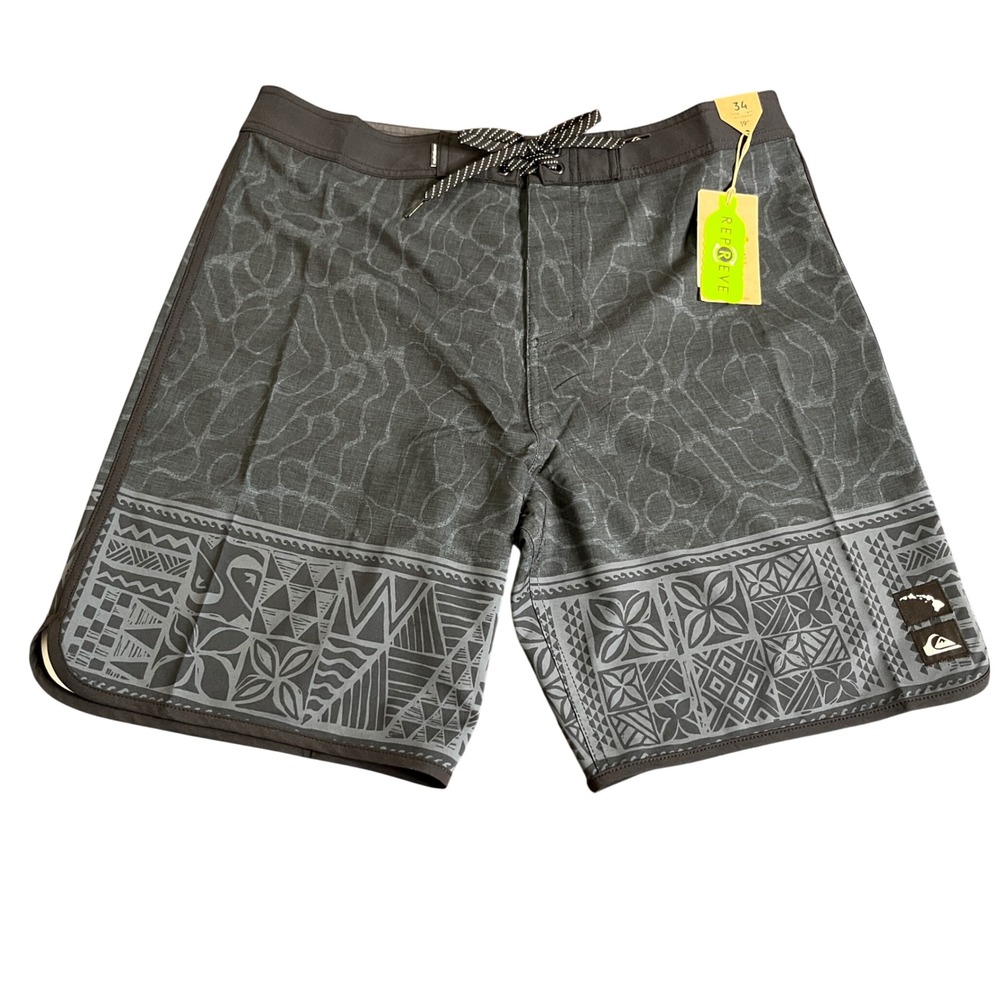 Quiksilver Men's Surfsilk Hi Tribal‎ Scallop 19" size 34 NWT - Picture 2 of 14
